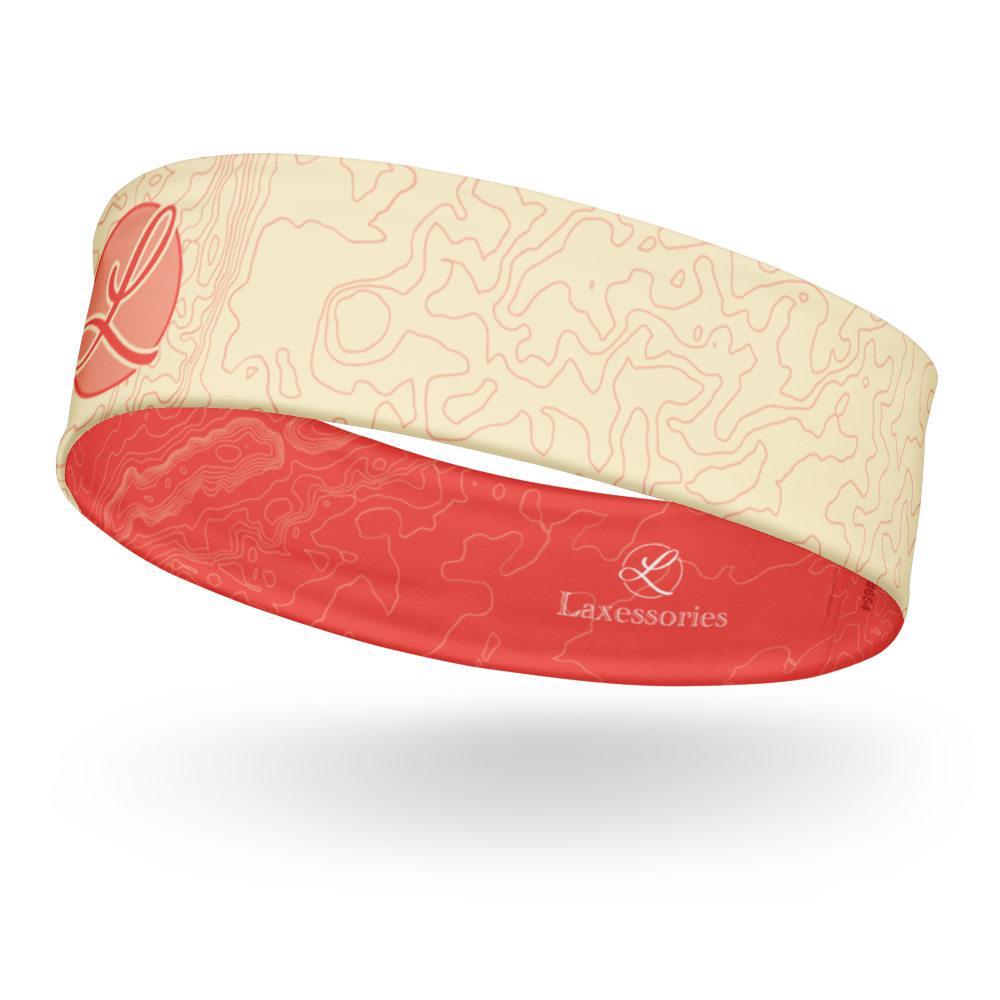 the Geo Headband - Coral